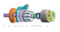 Hydraulikpumpe-Teile der Hochleistungs-K5V140 Kawasaki mit Zylinderblock-Kolben